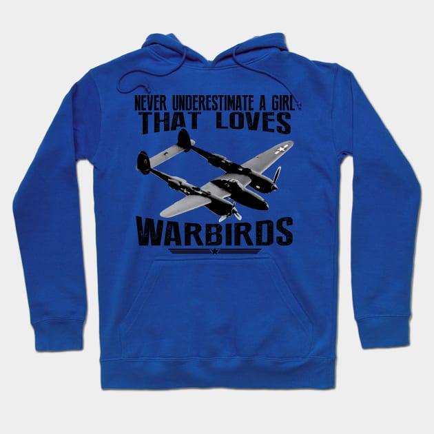 Girl who loves Warbirds Hoodie by Illustratorator